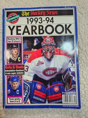 The Hockey News 1993-94 Yearbook Hockey Magazine Patrick Roy Cover Issue